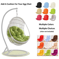 Coussin de chaise d'oeufs en osier suspendu pliable doux de loisirs de haute qualité pour balcon jardin