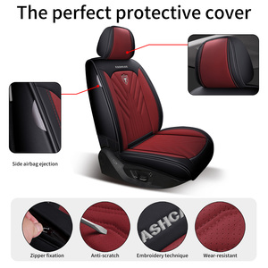 EKR fabrieksgroothandel krasbestendige, comfortabele, ademende universele premium lederen autostoelhoezen complete set - Product Image 3