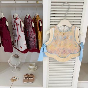 Tongxingyuan Baby Girl Traditional Chinese Vest With Tutu Skirt Thickening New Year Outfit Two Piece Set - Product Image 2