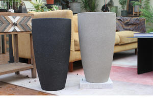 Venta directa de fábrica Esmerilado Espesado Simple Gran diámetro Planta verde de gran tamaño Maceta de plástico - Product Image 6