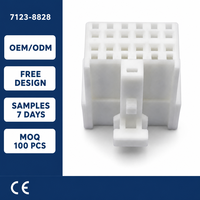 Connecteurs de câblage femelles domestiques Lanshuo 7123-8828 à 12 trous, boîtier PBT, 12V 10A, pas de 2,54 mm, inserts pour connexion fil-plateau