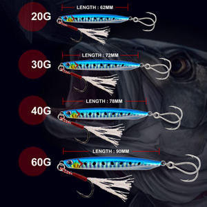 HONOREAL 20g Leurres de pêche à rayures UV artificiels OEM Moules en <span class=keywords><strong>plomb</strong></span> pour eau salée pour leurres de pêche - Product Image 3