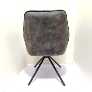 Super forte elegante casa nordica interna piena <span class=keywords><strong>imbottita</strong></span> da pranzo <span class=keywords><strong>sedia</strong></span> in velluto grigio tessuto per ristorante - Product Image 2