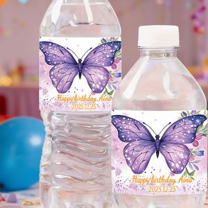 Autocollants personnalisés durables en PVC pour bouteilles d'eau, motif animalier, impression numérique, vernis mat, cadeaux promotionnels, fête - Product Image 4