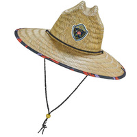 Chapeau de paille de sauveteur d'été de haute qualité avec logo personnalisé, impression de pêche, sombrero, chapeau de plage, chapeau de surf, vente en gros 2026