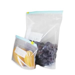 Clear HDPE Recyclable Disposable <b>Zip</b> Lock <b>Bags</b> for Supermarket Frozen Fruit Food Packaging Leakproof Grip Seal Double Ziplock - Product Image 2
