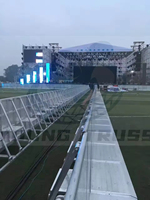 Equipo de Exhibición Modular de Aluminio de Primera Calidad, Contrachapado Antideslizante, Capacidad de Carga de 1000 kg, Plegable, Control de Multitudes, Seguridad para Eventos
