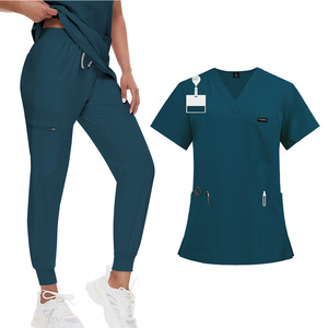 Uniformes Médicos Quirúrgicos Personalizados para Doctoras, Uniformes de Enfermería, Uniformes Elásticos para Salón de Belleza, Clínica, SPA, Conjuntos de Uniformes Cortos para Mujeres, Traje de Enfermera - Product Image 5