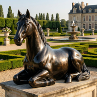 Statue de cheval à col arqué en bronze sur mesure - Moulage à la cire perdue sur mesure avec patine antique appliquée à la main, sculpture en bronze