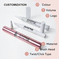 Conteneur cosmétique transparent en plastique personnalisé avec logo, 2 ml, 4 ml, 6 ml, stylos à visser pour huile revitalisante pour cuticules