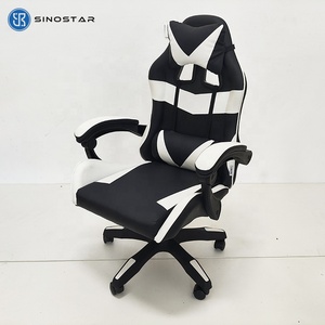 Cadeira de Computador para Jogos Ergonômica Giratória com Almofadas de Espuma de Memória Apoios de Braço Ajustáveis 4D Resfriamento - Product Image 6