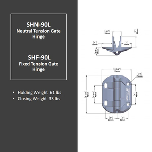 SHG-90L thép mạ kẽm có thể điều chỉnh căng thẳng cổng bản lề ổ đĩa đi bộ cửa bảo trì thấp hàng rào an ninh bản lề chất lượng tốt - Product Image 4