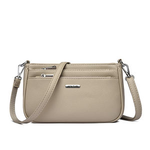 Bolso de Mano de Diseño Geométrico Vintage de Lujo con Cierre de Cremallera y Detalle de Remaches. Bolso de Mano Portátil de PU para Mujer, a la Moda - Product Image 2