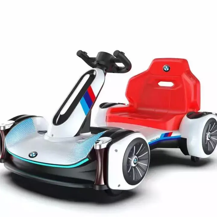 Voitures de Karting de course électriques, 390w, Double conduite, grande pédale, pour enfants et adultes, batterie 12v, 7ah