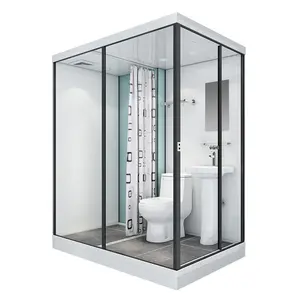 Prefab phòng tắm vỏ tích hợp phòng tắm tất cả-trong-một mô-đun phòng tắm sản phẩm