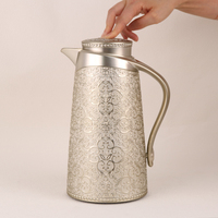 May Flower Carafe isotherme en PP de qualité alimentaire avec intérieur en verre, théière, thermos, cafetière arabe