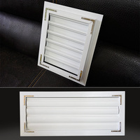 Volet de ventilation anti-ouragan en PVC pour système CVC d'hôtel, persienne à gravité avec ouverture verticale pour conteneurs