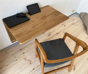 202407 लकड़ी की दीवार काम डेस्क, तह डेस्क, घर कार्यालय मजबूत डेस्क - Product Image 4