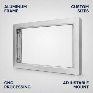 กรอบอะลูมิเนียมอัลลอยด์แบบกำหนดเองสำหรับจอแสดงผลขนาด <span class=keywords><strong>32</strong></span> 43 55 65 นิ้ว สำหรับเครื่องโฆษณา ป้ายดิจิตอล จอ LCD แบบ OEM - Product Image 4