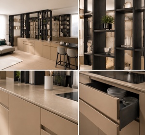Meubles de <span class=keywords><strong>cuisine</strong></span> modulaires de luxe bicolores 2026 en chêne naturel certifié FSC <span class=keywords><strong>et</strong></span> gris <span class=keywords><strong>mat</strong></span> – Mobilier de <span class=keywords><strong>cuisine</strong></span> moderne en bois - Product Image 3