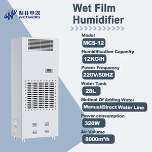 Nuevo Humidificador de Aire Industrial de Película Húmeda Wetwells MCS-12, Tanque de 40L, 350W, 12Kg/h, Promueve el Crecimiento de las Plantas, Inhibe Enfermedades - Product Image 6