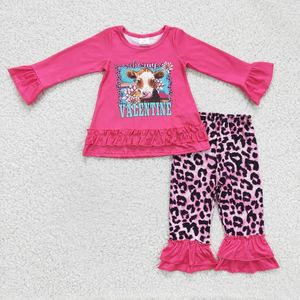 Conjunto de Pijamas para Niñas con Lazos de Amor para el Día de San Valentín - Product Image 5