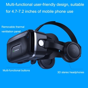 VRSHINECON G04EAB01ハンドル7th VRメガネ3Dバーチャルリアリティゲームヘッドセット付きデジタルメガネ
