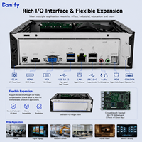 Boîtier PC de bureau mini ITX K09 Slim SFF vertical HTPC, support pour disque dur 2,5'', boîtier d'ordinateur industriel OEM ODM