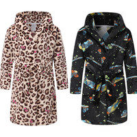 Peignoirs d'hiver pour filles 2026 Nouveau style Peignoirs à capuche pour filles imprimés de dessins animés personnalisés Vente en gros Vêtements de nuit de haute qualité Pyjamas