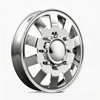 Rines Forjados Personalizados Pulidos 20X8.25 24X8.25 con Tapas Centrales Flotantes 10X285.75 8X165.1 para Ram 3500 Ford F350