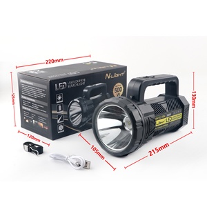 Siêu sáng LED Sạc đèn pin ngoài trời xây dựng trang web tuần tra công suất lớn Satchel ánh sáng mạnh ánh sáng đèn <span class=keywords><strong>flash</strong></span> từ xa - Product Image 2