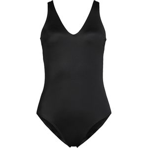 Maillot de bain une pièce pour femme, col en V, coupe haute, anti-écarquillage, UPF 50+, en Spandex et Polyester, pour la compétition - Product Image 3