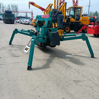Nouvelle grue araignée Risenmega RM-100 1 tonne 8m, double alimentation diesel-électrique, flèche hydraulique, nacelle personnalisée, fourche de préhension, élévateur télescopique