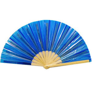 Ventilateur de Tai Chi en PVC 33cm Ventilateur en bambou Laser Party <span class=keywords><strong>Night</strong></span> Club Clack Handheld Fan - Product Image 3