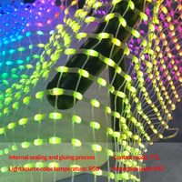 Écran LED en maille extérieur IP67 RGB P100 SMD3535 haute luminosité 1800-2300CD, étanche, pour affichage vidéo publicitaire