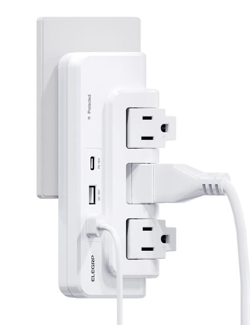 Multi Plug Outlet Adapter Outlet Extender Electric Extension Socket With USB Ports Surge Protector Power Strip for Travel