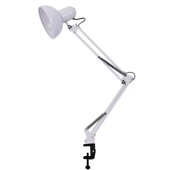 LED Gooseneck Desk Lamp with E27 Holder Flexible Clip on Eye Protection Light for Nail Art Eyelash Extension Work