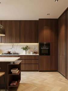 Gabinetes de Cocina Modulares de Madera Maciza CBMmart OEM/ODM con Puertas Planas y Estilo Shaker, Acero Inoxidable, Ecológicos, RTA, Directo de Fábrica - Product Image 4