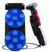 Haute visibilité led feux stroboscopiques d'urgence lampe de signalisation éclairage de construction d'aéroport cône de sécurité routière voyant d'avertissement solaire
