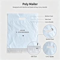 Sac recyclé imperméable multicolore, échantillon gratuit, impression de qualité, matériau PE, sac de livraison en polyéthylène avec logo