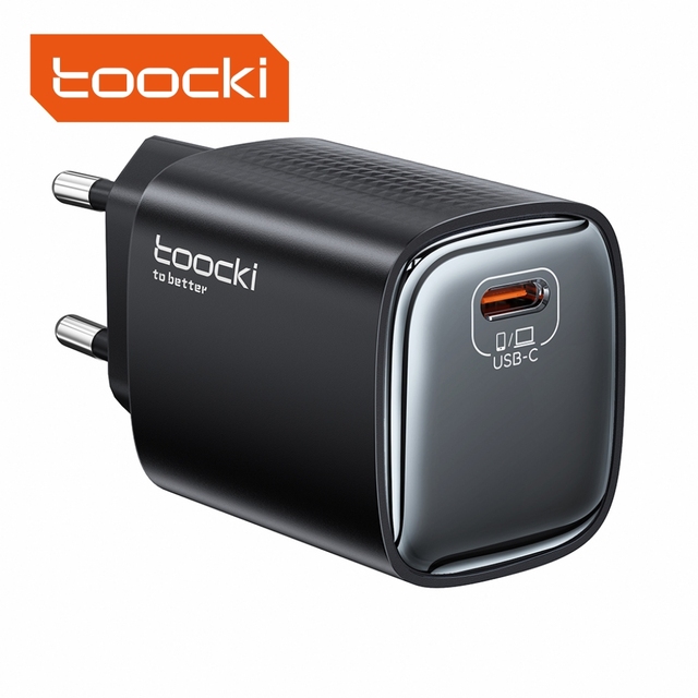 Toocki Safe GaN Charger Multi-Layer Protection (Overcurrent/Overvoltage) Wide Voltage 45W Max Output for Home Multi-Device Use
