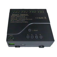 Interrupteur intelligent WiFi EWelink 4 canaux AC85-250V 10A WiFi+BLE double mode pour garage, bar, disjoncteur USB/batterie, contrôle via APP/voix Google