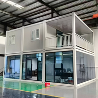 Maison préfabriquée mobile légère de luxe à haute isolation, 20 pieds, 40 pieds, 2 ou 3 chambres, conteneur habitable