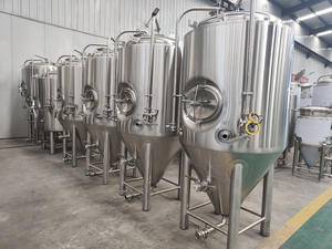 Tanque de Fermentación de Cerveza con <span class=keywords><strong>Doble</strong></span> Pared de Acero Inoxidable de 1000L, 2000L, 3000L con Boca de Inspección Lateral - Product Image 2