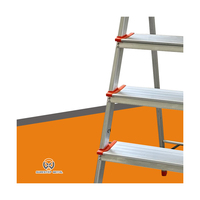 Échelle pliante en aluminium personnalisable, directement de l'usine |   Charge de 150 kg |   Certifié EN131 |   Échelle domestique stable, approvisionnement mondial
