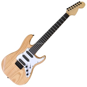 Flyoung Natural wood Color 7 strings Guitar <b>Stringed</b> <b>Instruments</b> Ash body guitar - Product Image 1