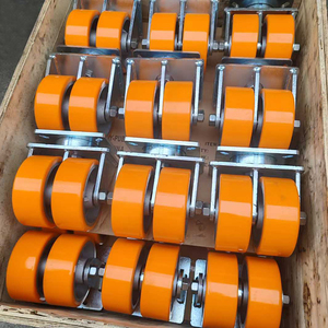 Ruedas de Poliuretano de 8 Pulgadas, Capacidad de Carga de 4 Toneladas, Ruedas Giratorias Industriales para Contenedores, Ruedas de Acero de Alta Resistencia para <span class=keywords><strong>AGV</strong></span> - Product Image 6