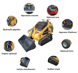 Euro5 emisi S25 selip selip pemuat bak beroda naik Mini pemuat depan kompak untuk konstruksi lansekap tipe bergerak - Product Image 2