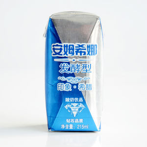 Boîte de lait en forme de diamant 200 ml, emballage aseptique en brique pour l'industrie agroalimentaire - Product Image 3