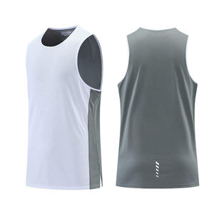 Nueva camiseta sin mangas de entrenamiento de secado rápido de algodón blanco para gimnasio, camiseta muscular para Fitness, culturismo, camiseta sin mangas, ropa atlética - Product Image 5